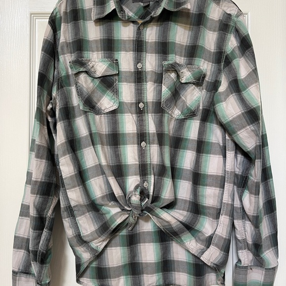 OLD DOMINION Plaid Cotton LS Shirt - Large - Picture 2 of 4